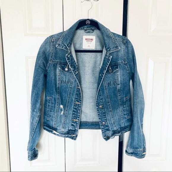 Lightly Distressed Denim Jean Jacket - Picture 1 of 7